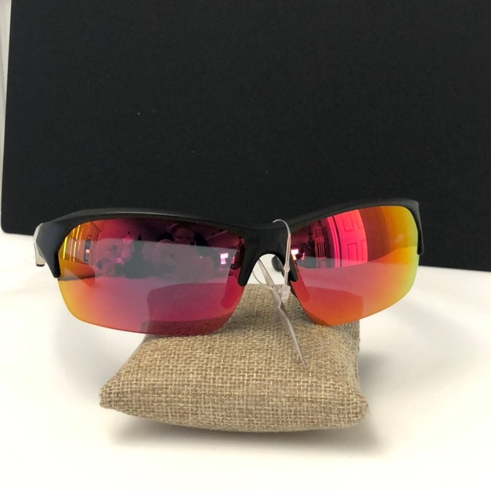 Half frame Sport sunglasses red/orange - Picture 5 of 7